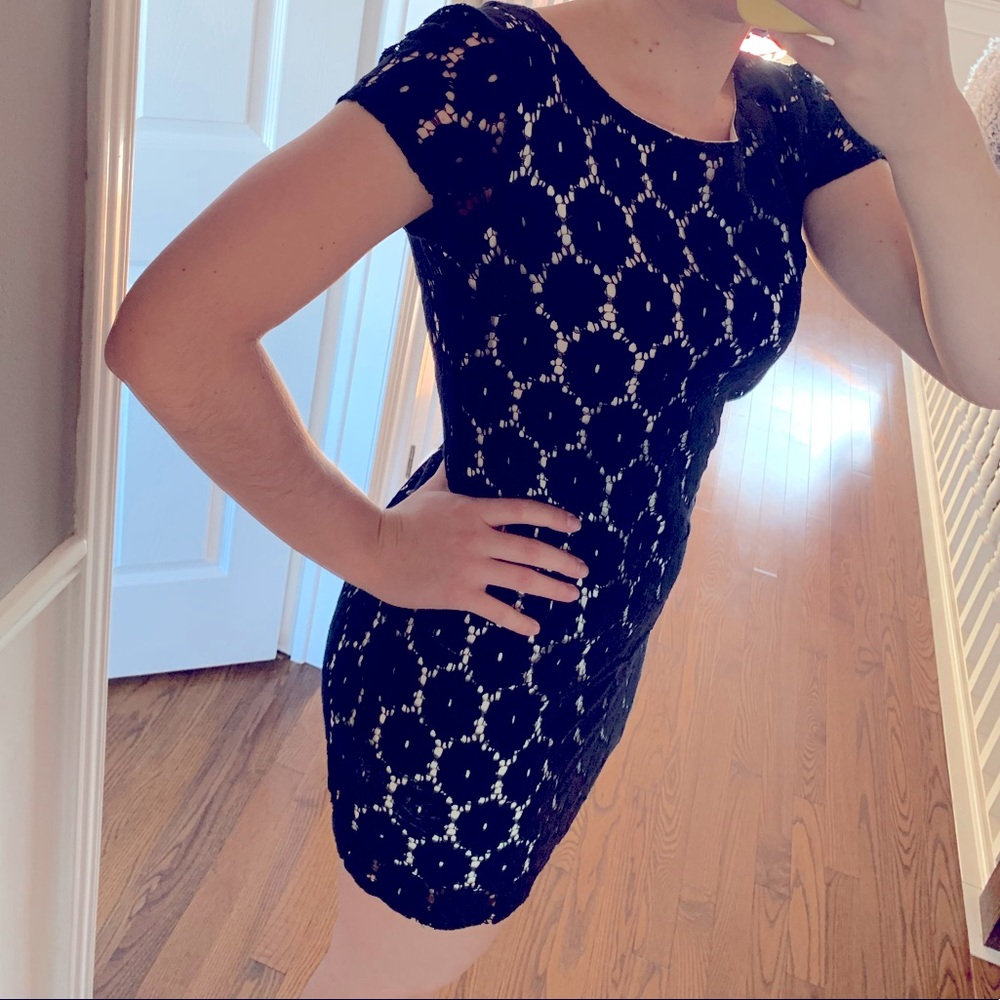 Black mini cocktail dress